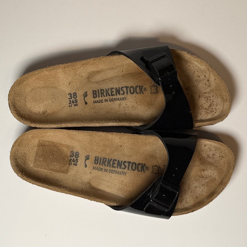 Birkenstock Madrid Black Patent Sandals